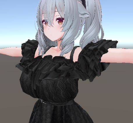 Result after adjusting the Shape Key (Big Breast 100)